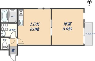 メビウス八尾レジデンスの物件間取画像